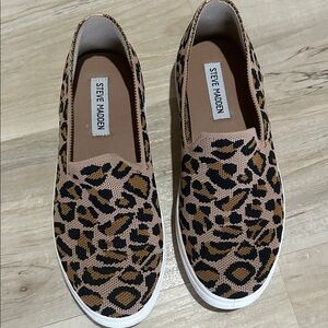 Steve Madden Animal Print Slip-On Shoes
